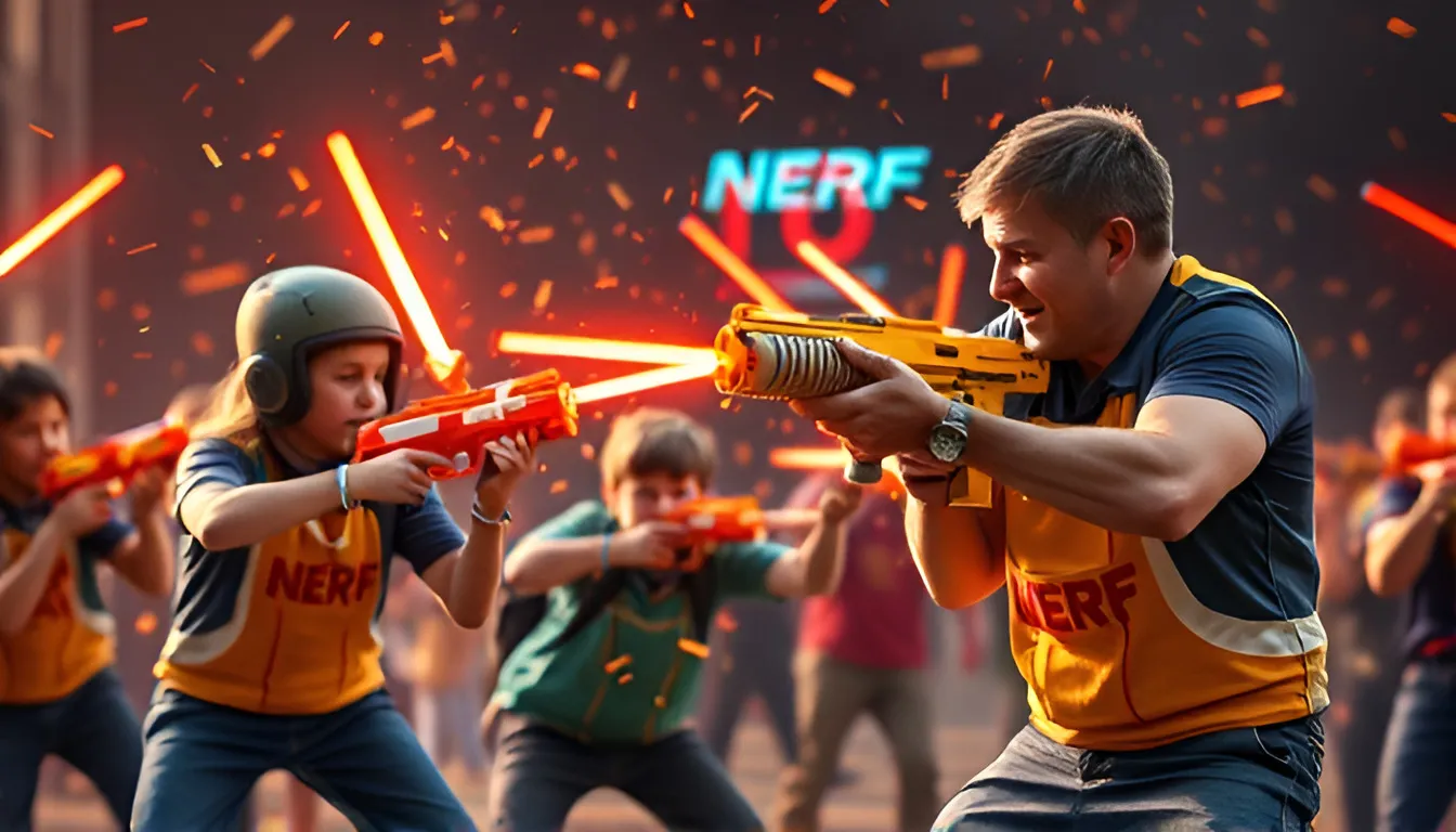 Picture of the Nerf Battle in Paris